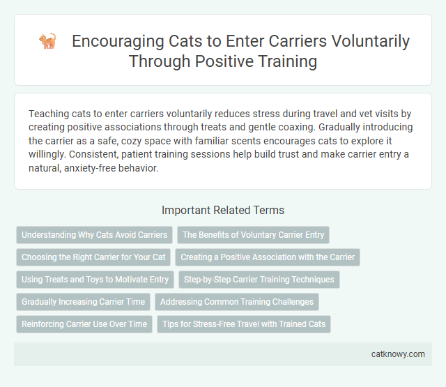Encouraging Cats to Enter Carriers Voluntarily Through Positive Training