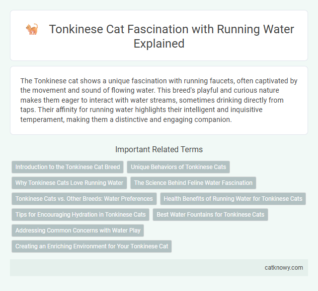 Tonkinese Cat Fascination with Running Water Explained