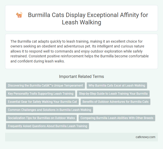 Burmilla Cats Display Exceptional Affinity for Leash Walking