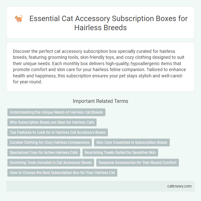 Essential Cat Accessory Subscription Boxes for Hairless Breeds