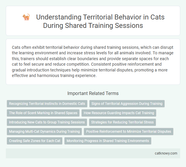 Understanding Territorial Behavior in Cats During Shared Training Sessions