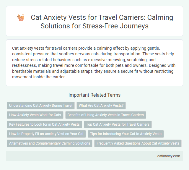 Cat Anxiety Vests for Travel Carriers: Calming Solutions for Stress-Free Journeys