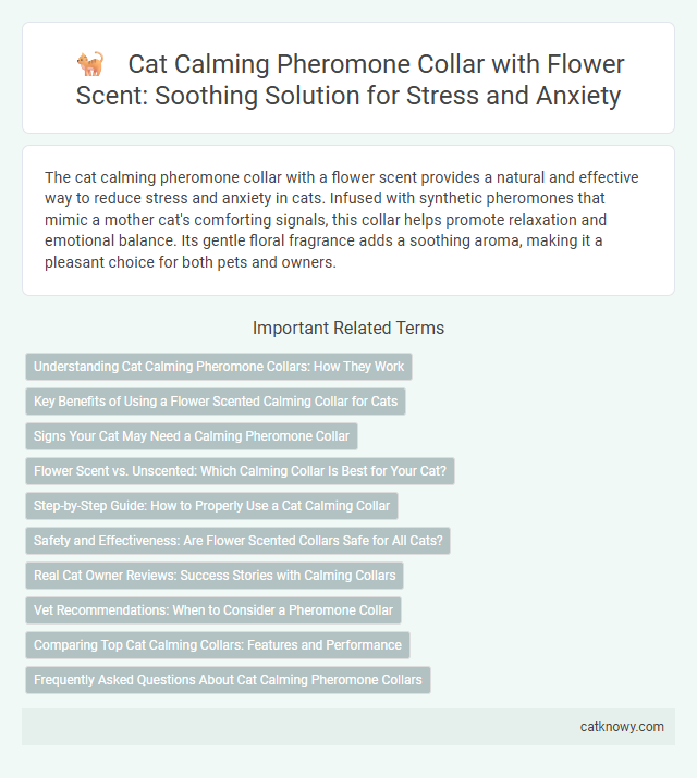 Cat Calming Pheromone Collar with Flower Scent: Soothing Solution for Stress and Anxiety