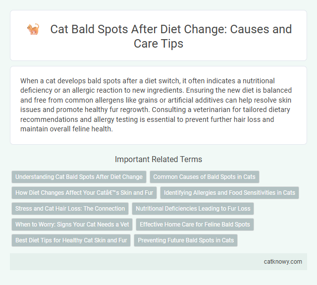 Cat Bald Spots After Diet Change: Causes and Care Tips