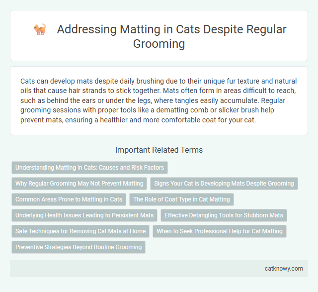 Addressing Matting in Cats Despite Regular Grooming