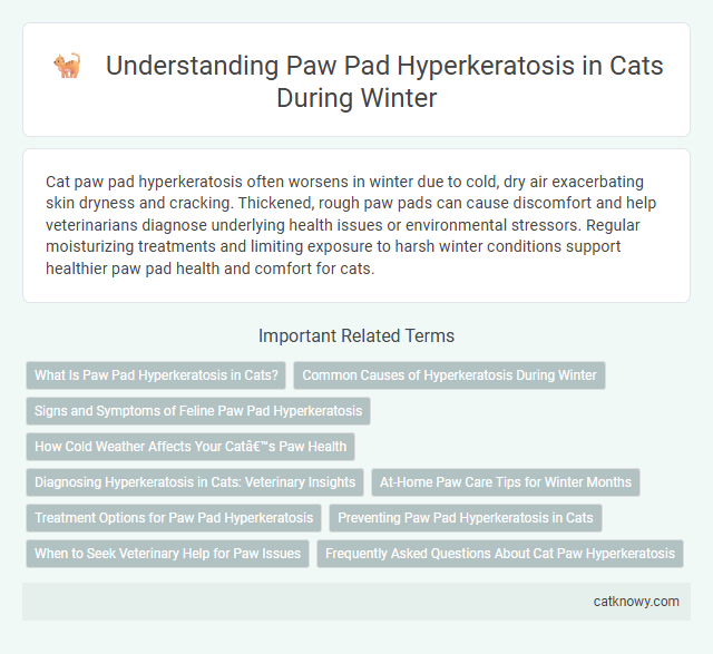 Understanding Paw Pad Hyperkeratosis in Cats During Winter