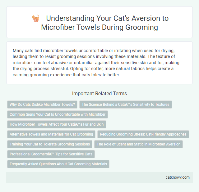 Understanding Your Cat's Aversion to Microfiber Towels During Grooming
