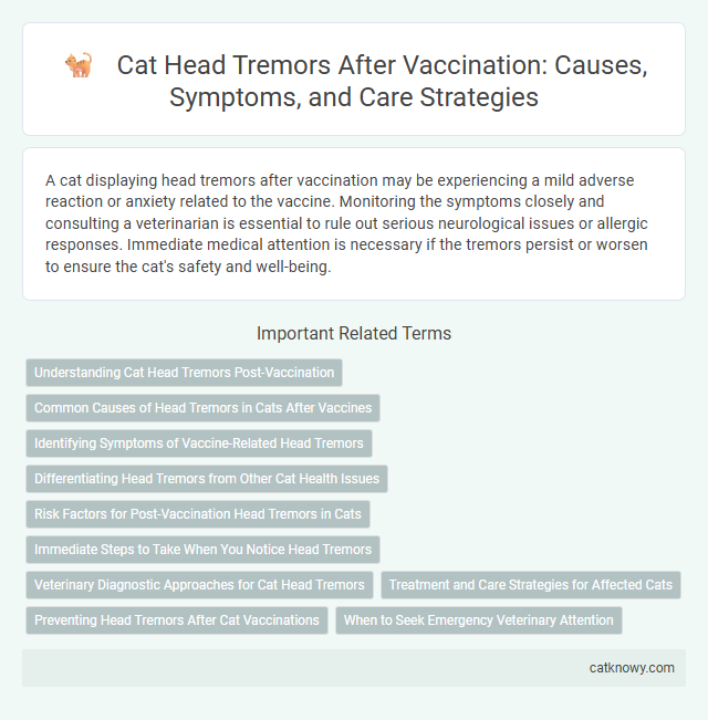 Cat Head Tremors After Vaccination: Causes, Symptoms, and Care Strategies