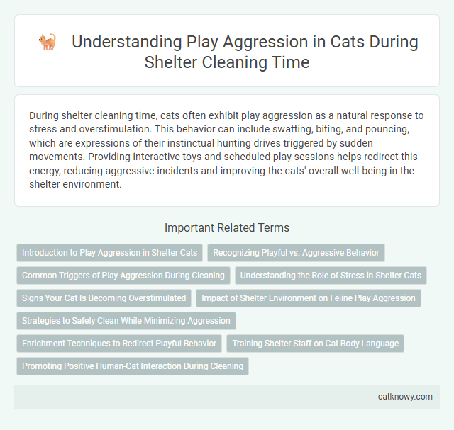 Understanding Play Aggression in Cats During Shelter Cleaning Time