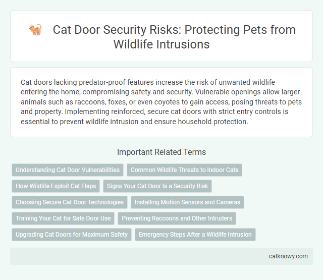Cat Door Security Risks: Protecting Pets from Wildlife Intrusions