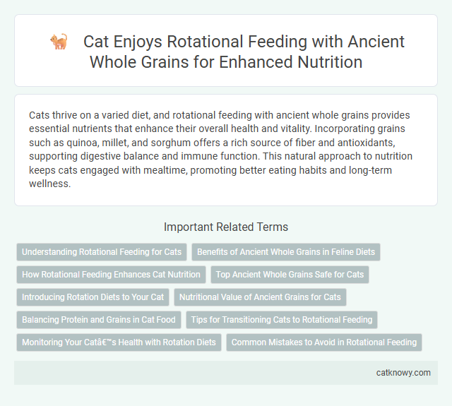 Cat Enjoys Rotational Feeding with Ancient Whole Grains for Enhanced Nutrition