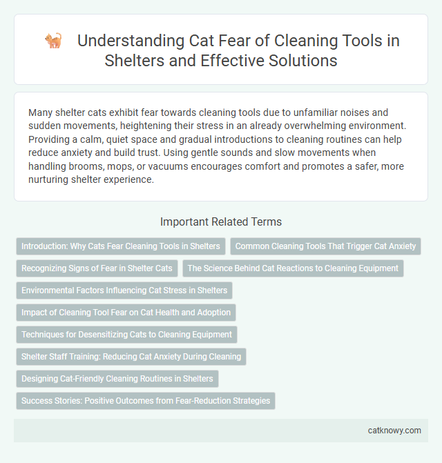 Understanding Cat Fear of Cleaning Tools in Shelters and Effective Solutions