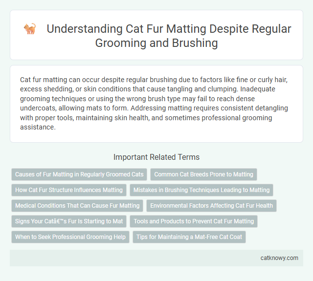 Understanding Cat Fur Matting Despite Regular Grooming and Brushing