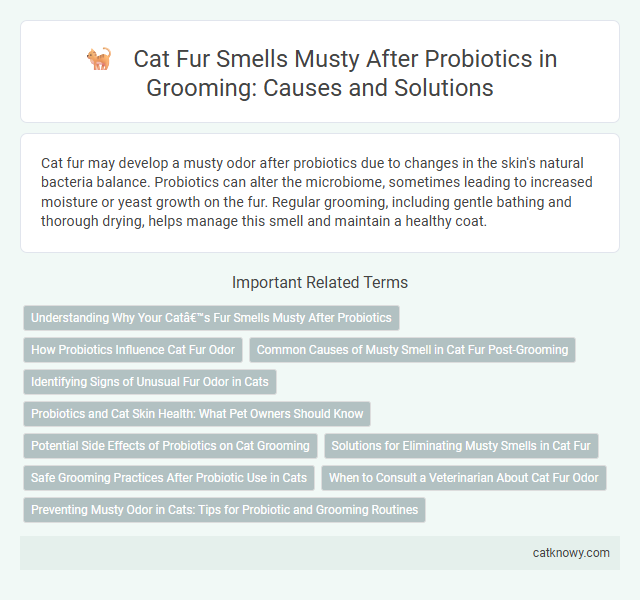 Cat Fur Smells Musty After Probiotics in Grooming: Causes and Solutions