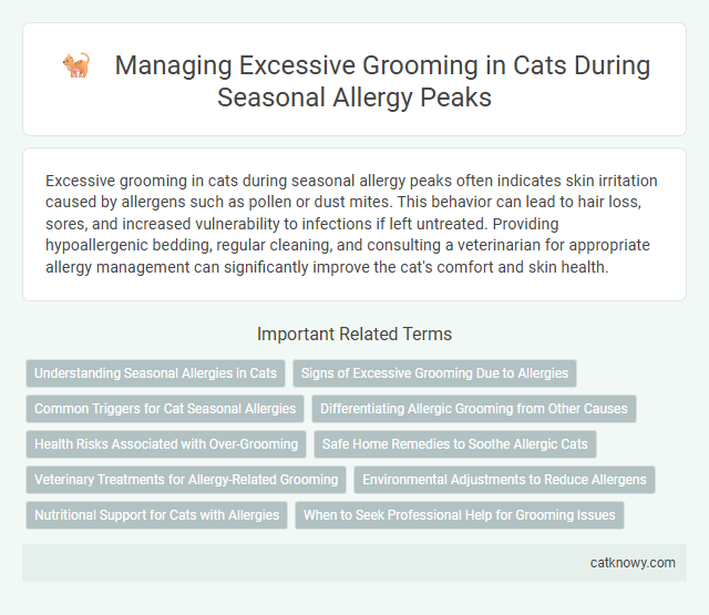 Managing Excessive Grooming in Cats During Seasonal Allergy Peaks