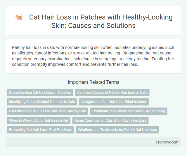 Cat Hair Loss in Patches with Healthy-Looking Skin: Causes and Solutions