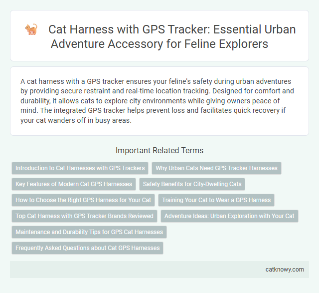 Cat Harness with GPS Tracker: Essential Urban Adventure Accessory for Feline Explorers