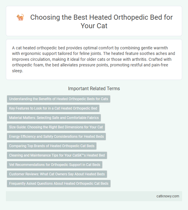 Choosing the Best Heated Orthopedic Bed for Your Cat