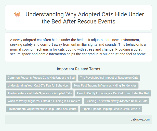 Understanding Why Adopted Cats Hide Under the Bed After Rescue Events