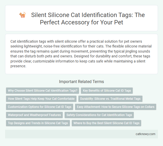 Silent Silicone Cat Identification Tags: The Perfect Accessory for Your Pet
