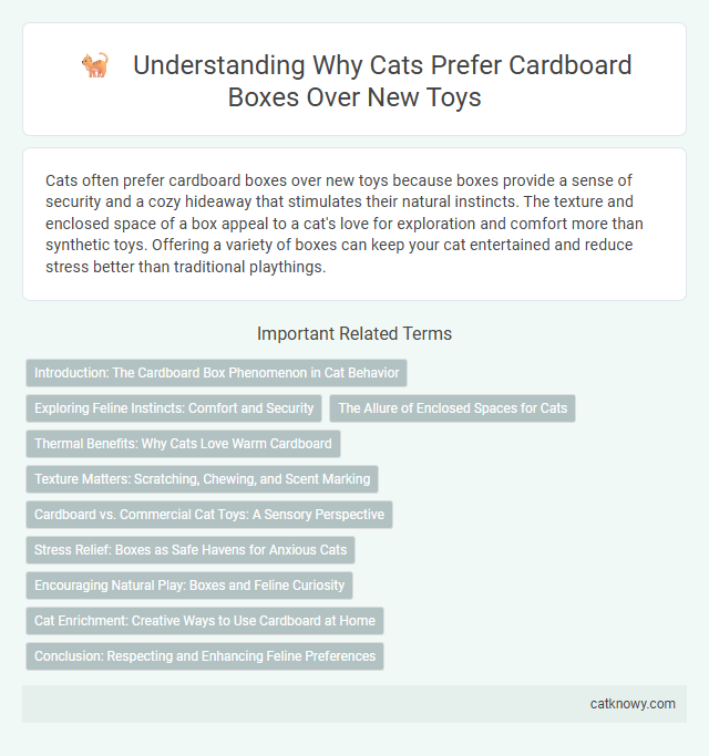 Understanding Why Cats Prefer Cardboard Boxes Over New Toys