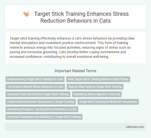 Target Stick Training Enhances Stress Reduction Behaviors in Cats