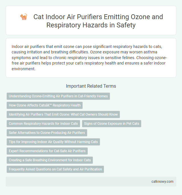 Cat Indoor Air Purifiers Emitting Ozone and Respiratory Hazards in Safety