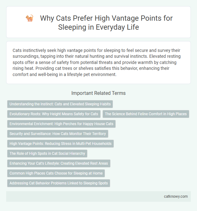 Why Cats Prefer High Vantage Points for Sleeping in Everyday Life