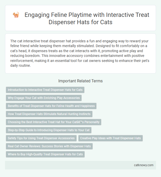 Engaging Feline Playtime with Interactive Treat Dispenser Hats for Cats