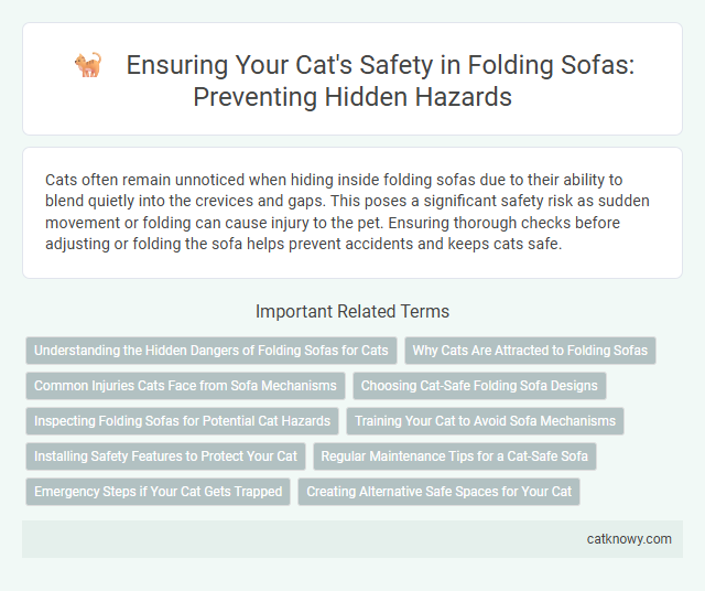 Ensuring Your Cat's Safety in Folding Sofas: Preventing Hidden Hazards