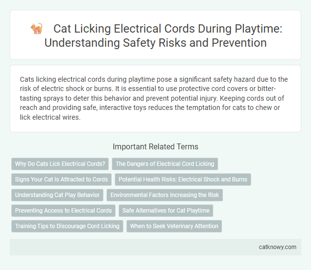 Cat Licking Electrical Cords During Playtime: Understanding Safety Risks and Prevention