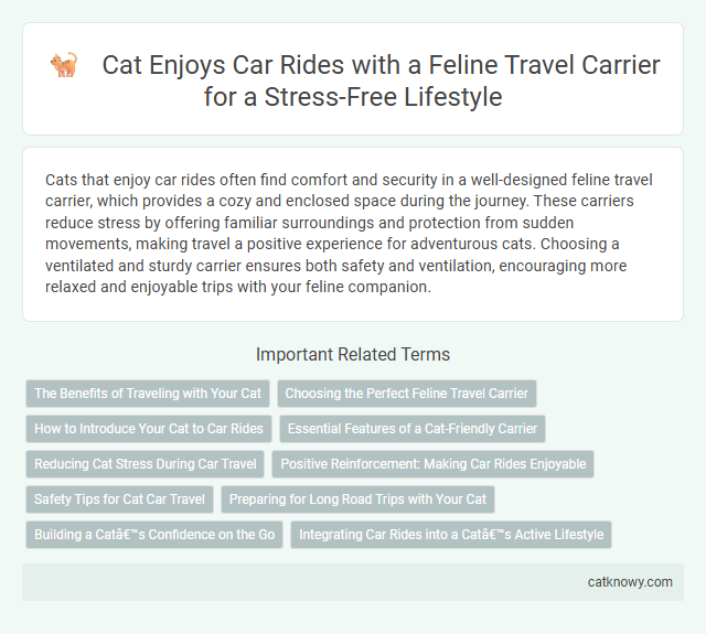 Cat Enjoys Car Rides with a Feline Travel Carrier for a Stress-Free Lifestyle