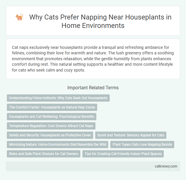 Why Cats Prefer Napping Near Houseplants in Home Environments