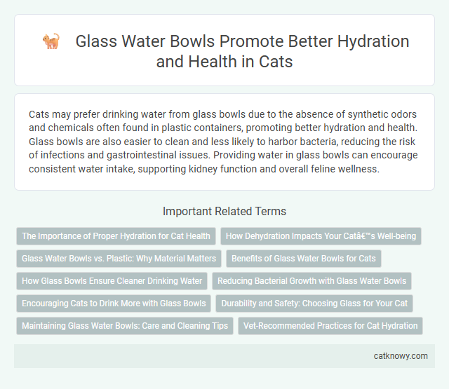 Glass Water Bowls Promote Better Hydration and Health in Cats