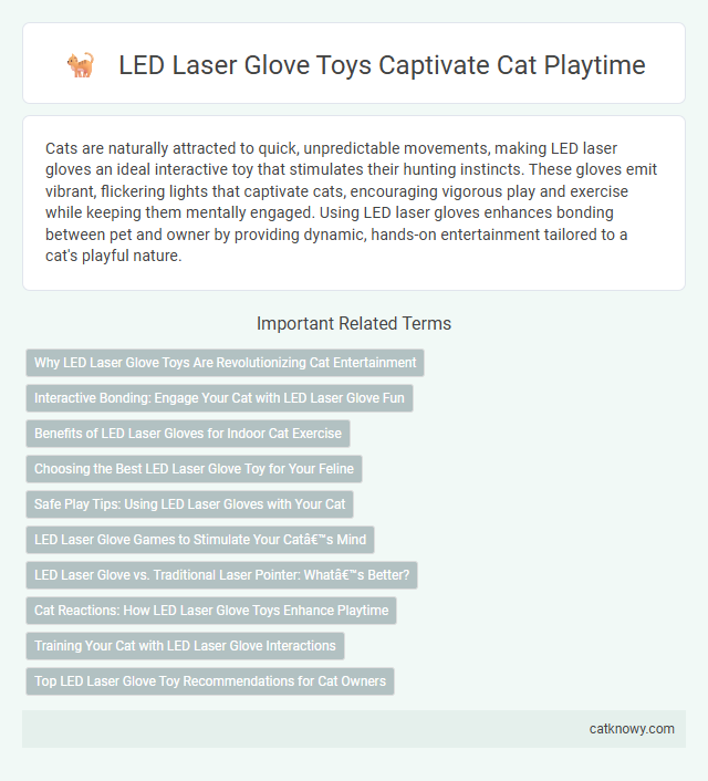 LED Laser Glove Toys Captivate Cat Playtime