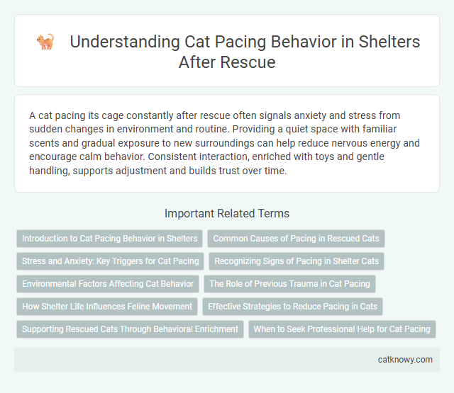 Understanding Cat Pacing Behavior in Shelters After Rescue