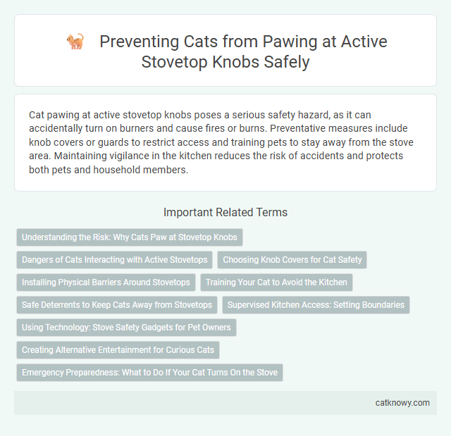 Preventing Cats from Pawing at Active Stovetop Knobs Safely