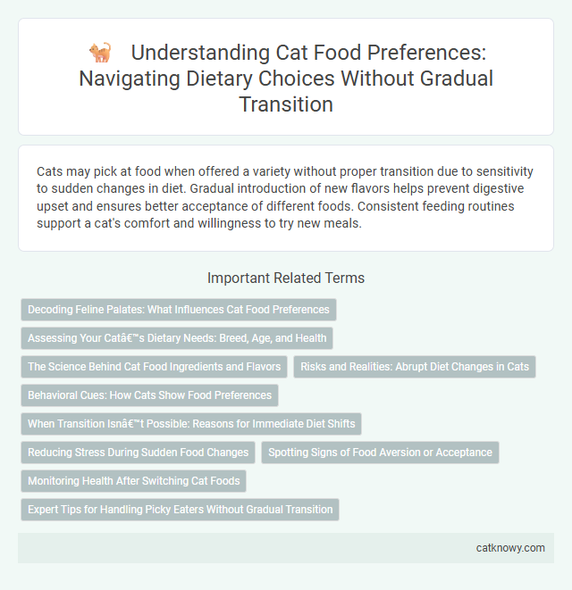 Understanding Cat Food Preferences: Navigating Dietary Choices Without Gradual Transition