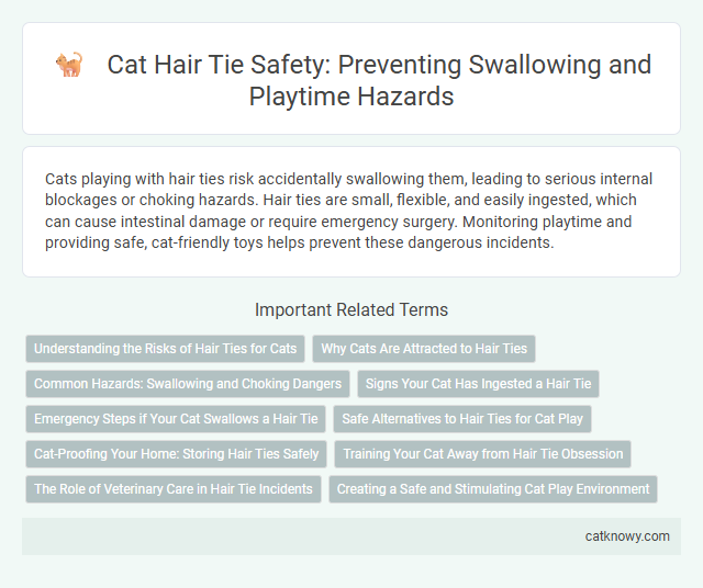 Cat Hair Tie Safety: Preventing Swallowing and Playtime Hazards