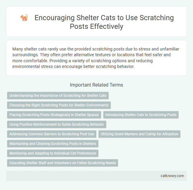 Encouraging Shelter Cats to Use Scratching Posts Effectively