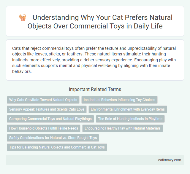 Understanding Why Your Cat Prefers Natural Objects Over Commercial Toys in Daily Life