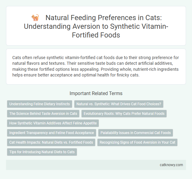 Natural Feeding Preferences in Cats: Understanding Aversion to Synthetic Vitamin-Fortified Foods