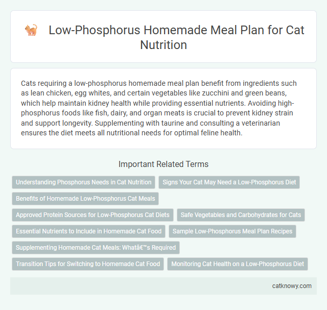 Low-Phosphorus Homemade Meal Plan for Cat Nutrition