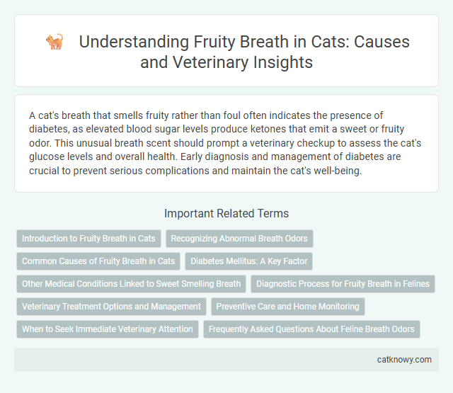 Understanding Fruity Breath in Cats: Causes and Veterinary Insights