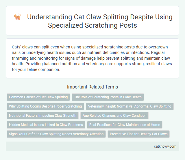 Understanding Cat Claw Splitting Despite Using Specialized Scratching Posts