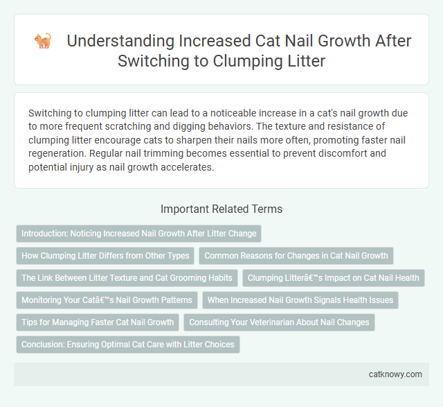 Understanding Increased Cat Nail Growth After Switching to Clumping Litter