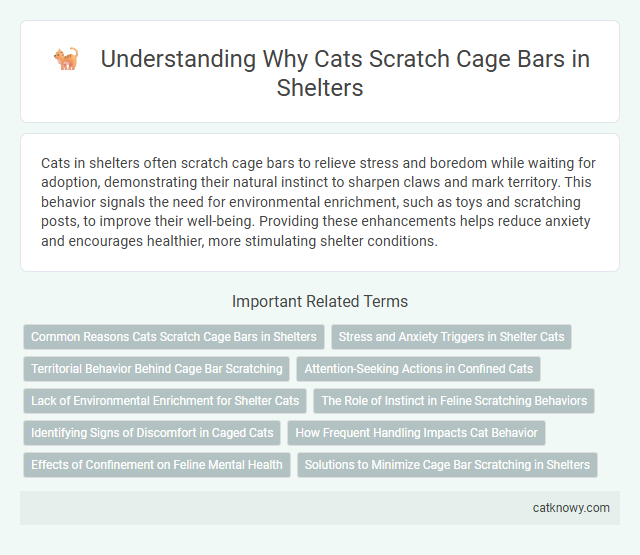 Understanding Why Cats Scratch Cage Bars in Shelters