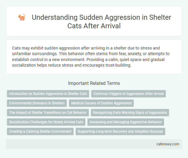 Understanding Sudden Aggression in Shelter Cats After Arrival