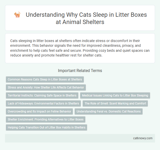 Understanding Why Cats Sleep in Litter Boxes at Animal Shelters