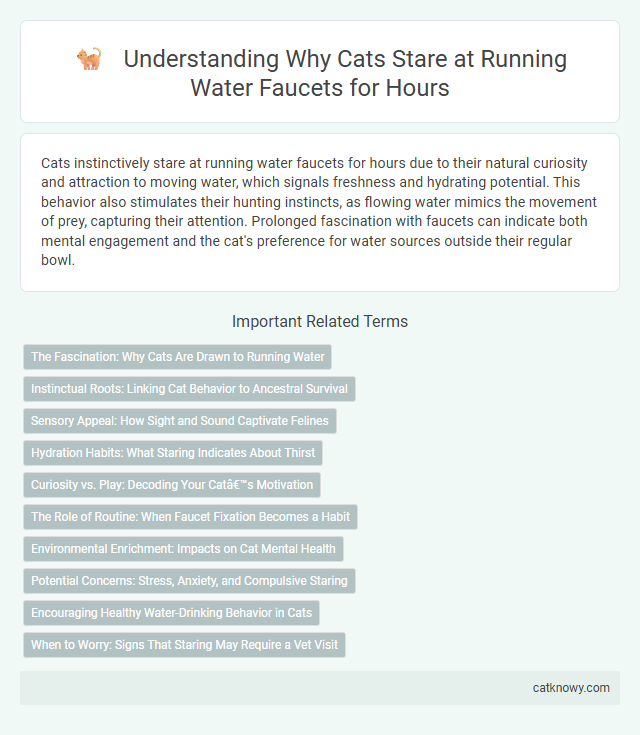 Understanding Why Cats Stare at Running Water Faucets for Hours